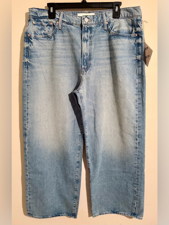 MOTHER Denim - NWT MOTHER Superior The Dodger Flood This is How I Roll Light Denim Jeans Sz 33
